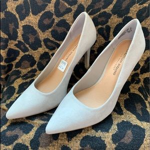 Christian Siriano grey heels